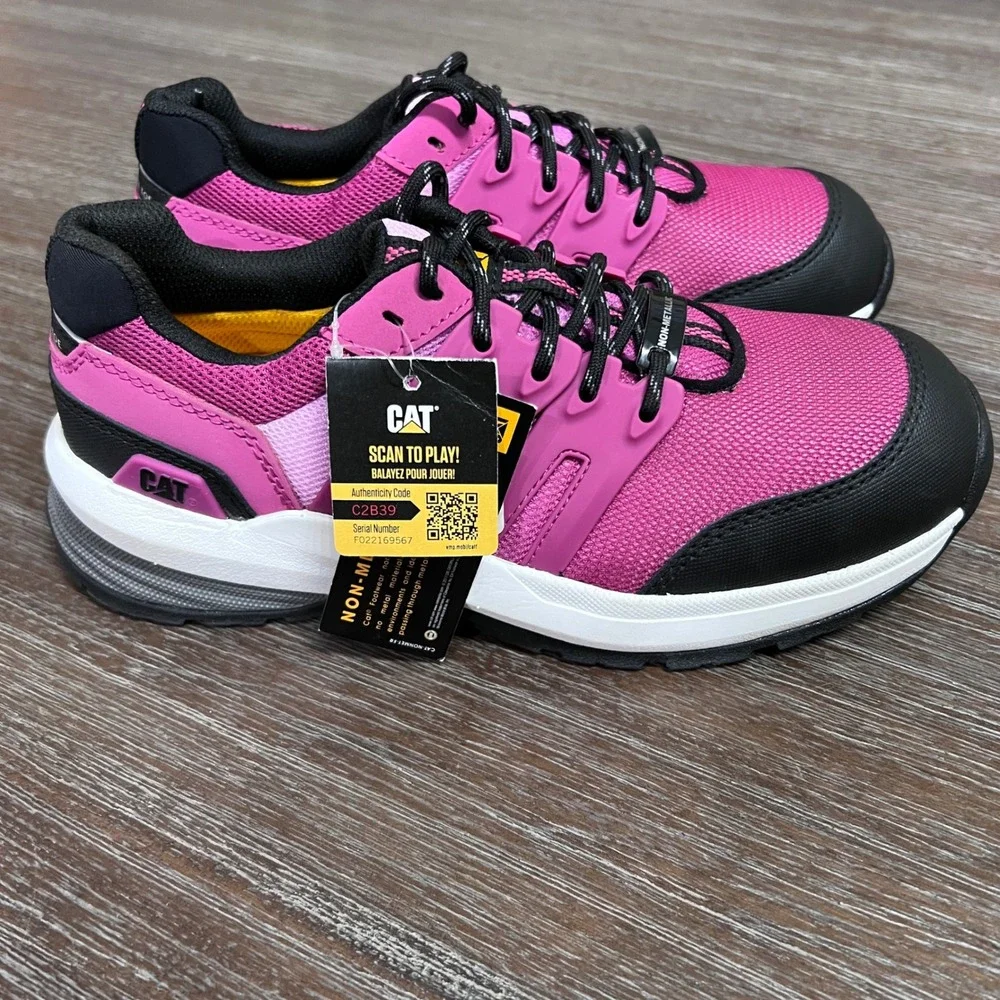 CAT Streamline 2.0 Womens Composite Toe Work Shoes P91355 Fuchsia Size 7.5,‎ New